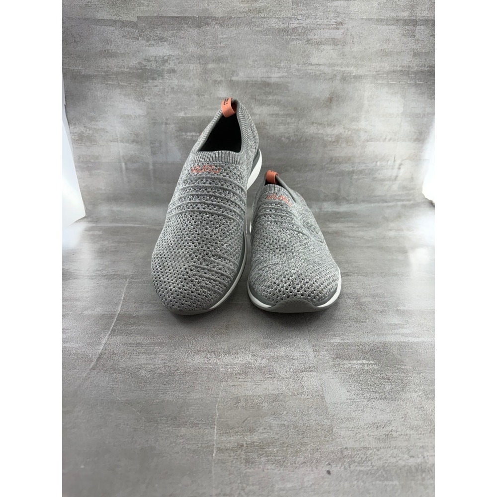 Kuru Stride Women Grey Knit Slip On Walking Sneakers Size 9 20770290